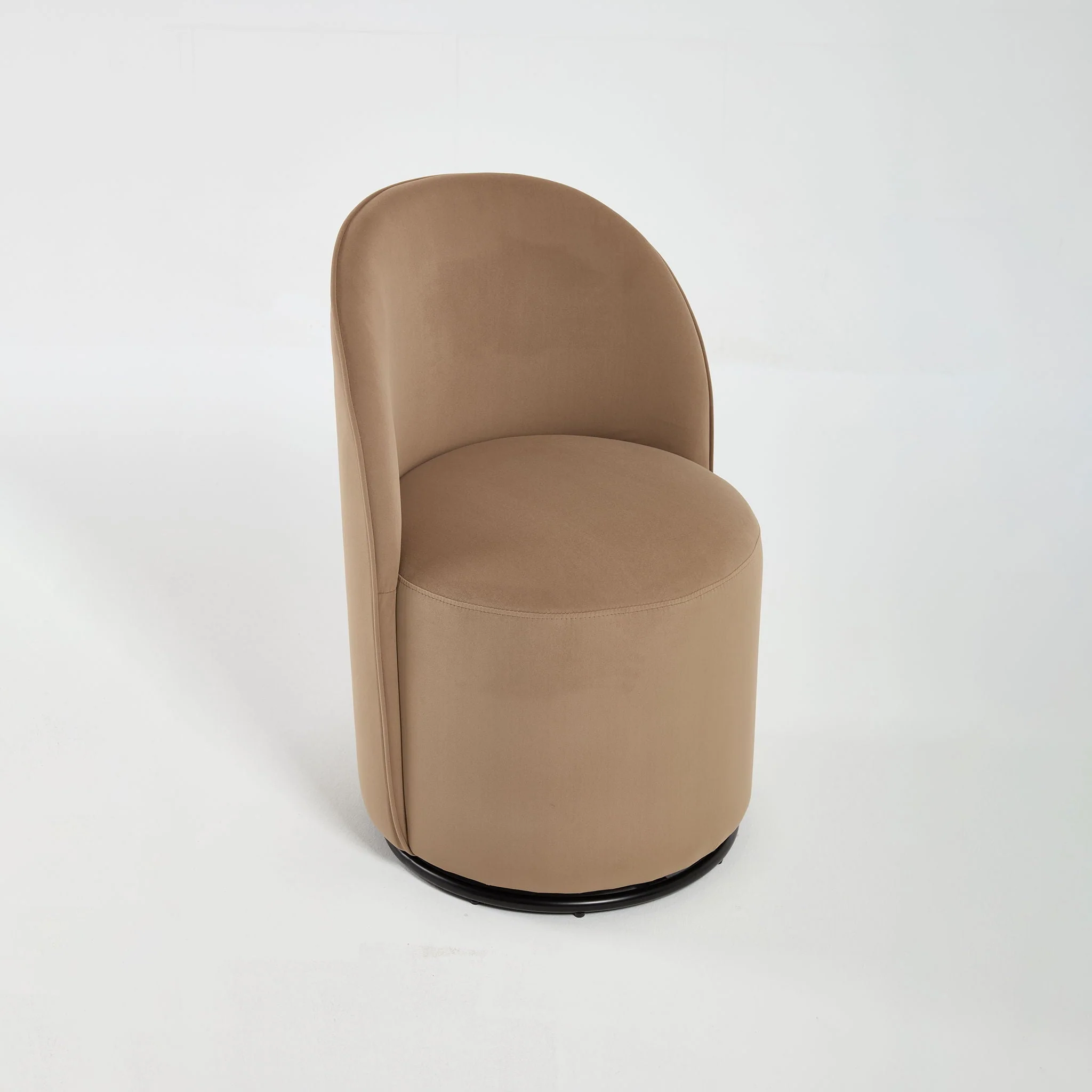 360 Degree Swivel Armless Dining Barrel Chair - Image 2