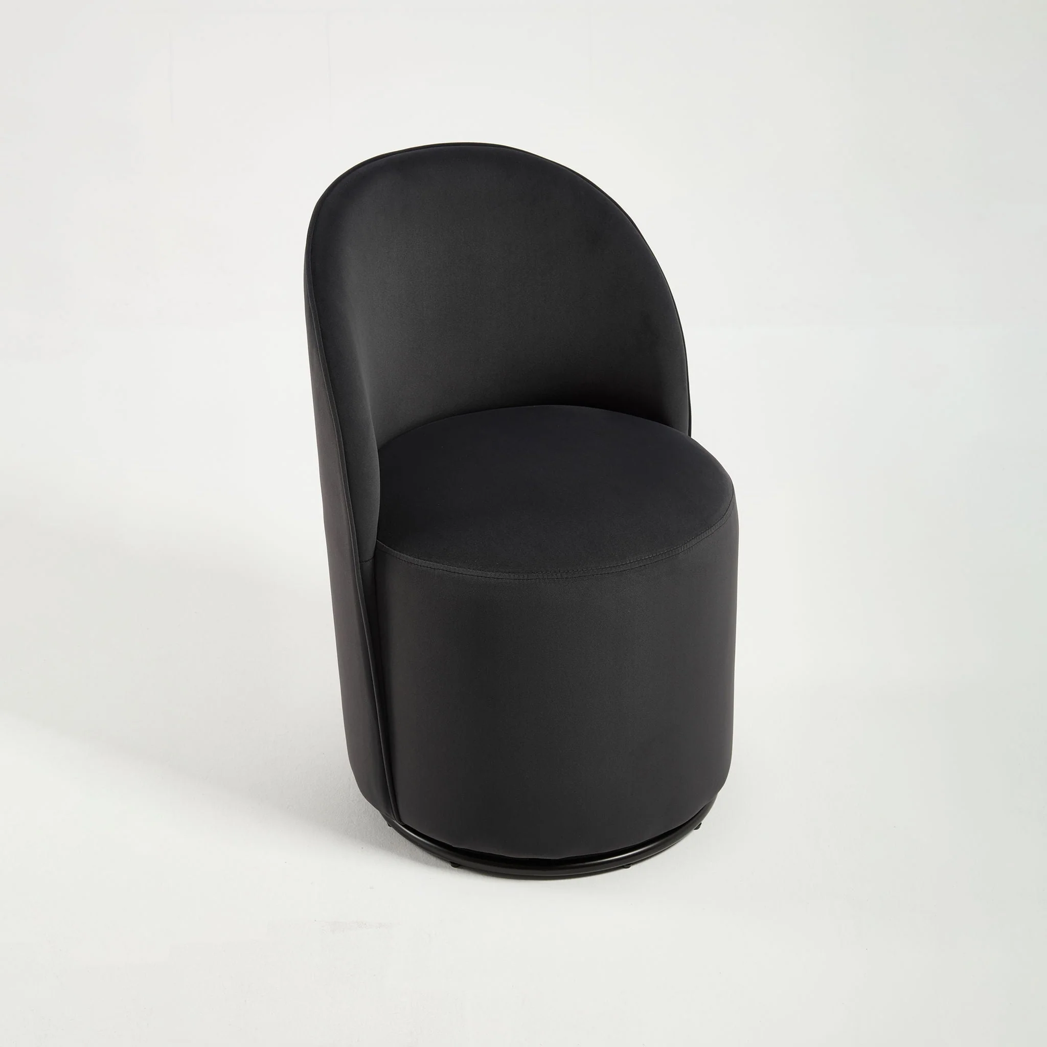 360 Degree Swivel Armless Dining Barrel Chair - Image 3