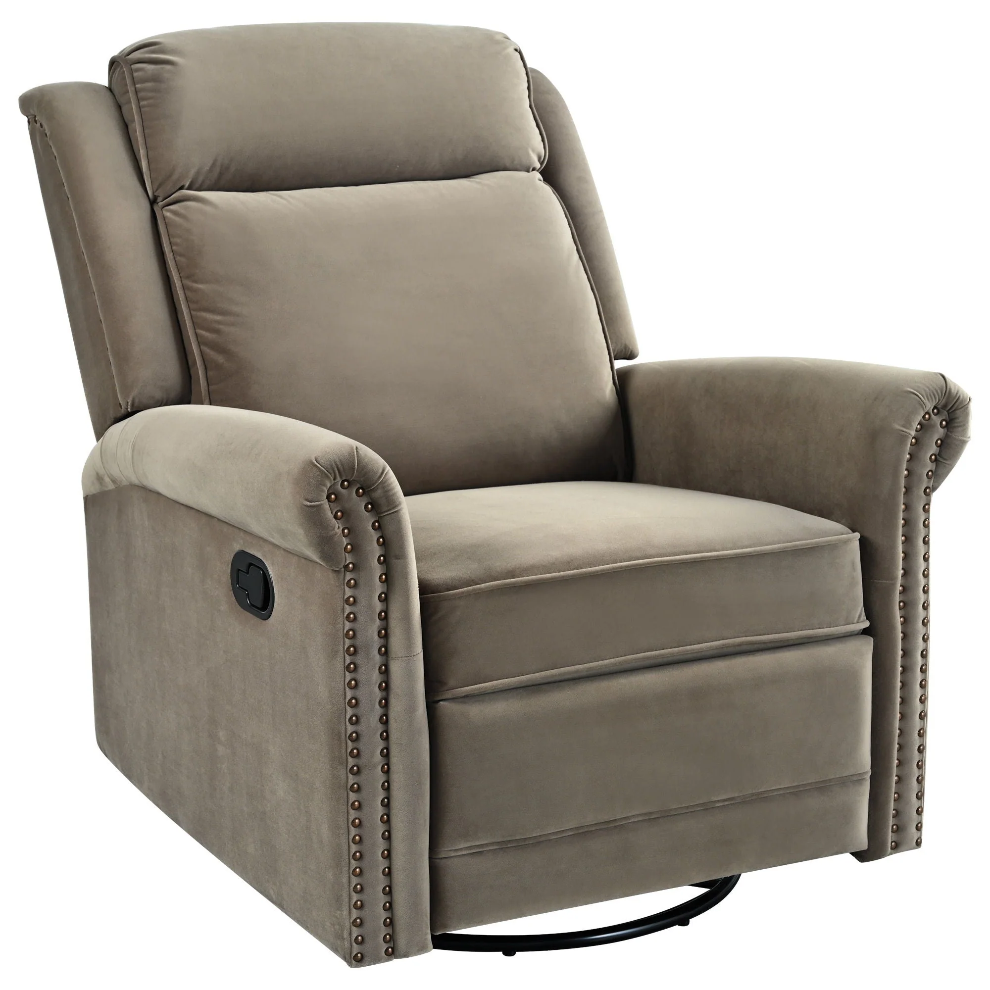 360 Degrees Swivel Recliner Manual Rocking With Adjustable Backrest - Image 2