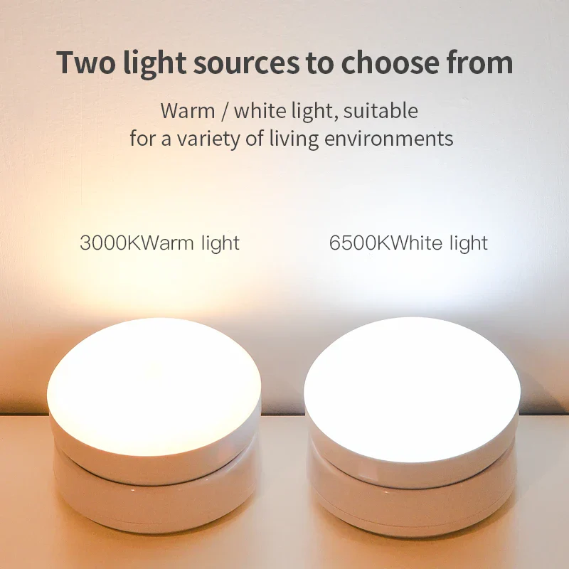 360° Rotating Magnetic LED Night Light Motion Sensor USB Rechargeable Lamp - Image 5