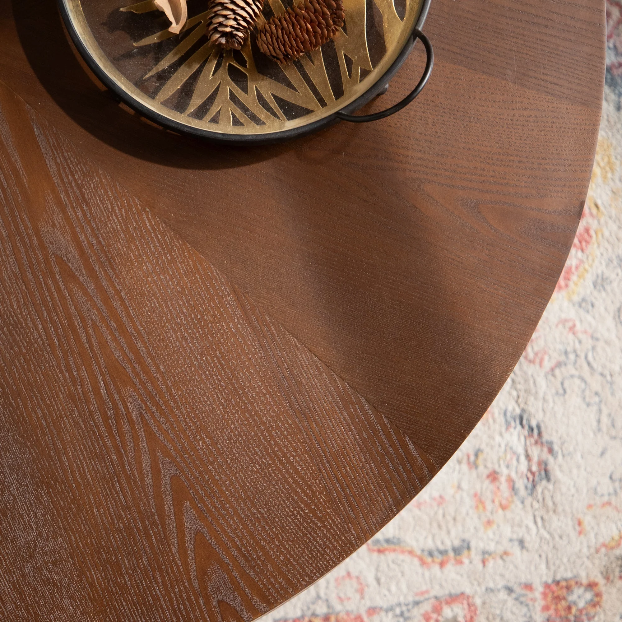 38.97' Round Coffee Table Handcrafted - Image 7