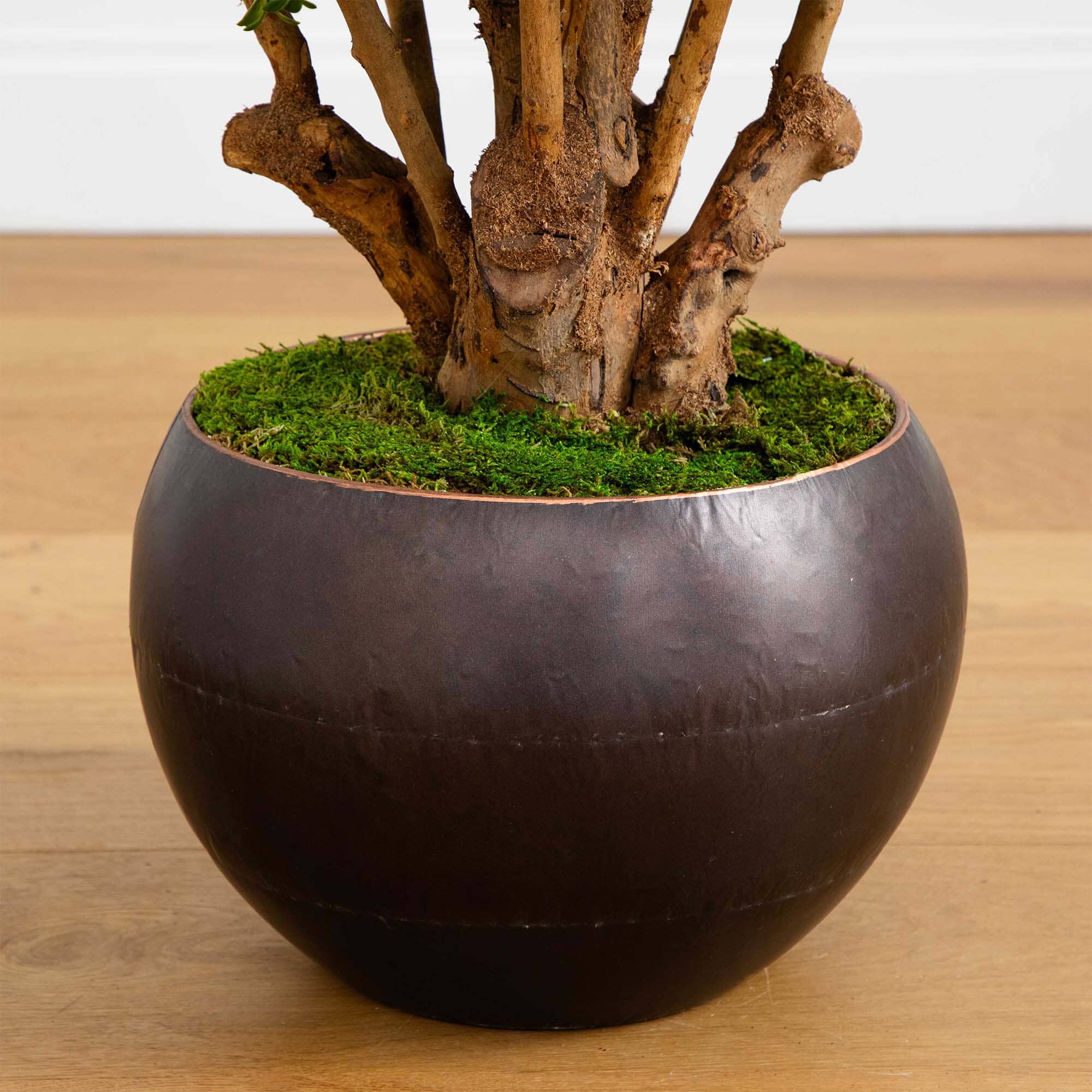 38” Boxwood Artificial Topiary Tree in Decorative Bowl (Indoor/Outdoor) - Image 4
