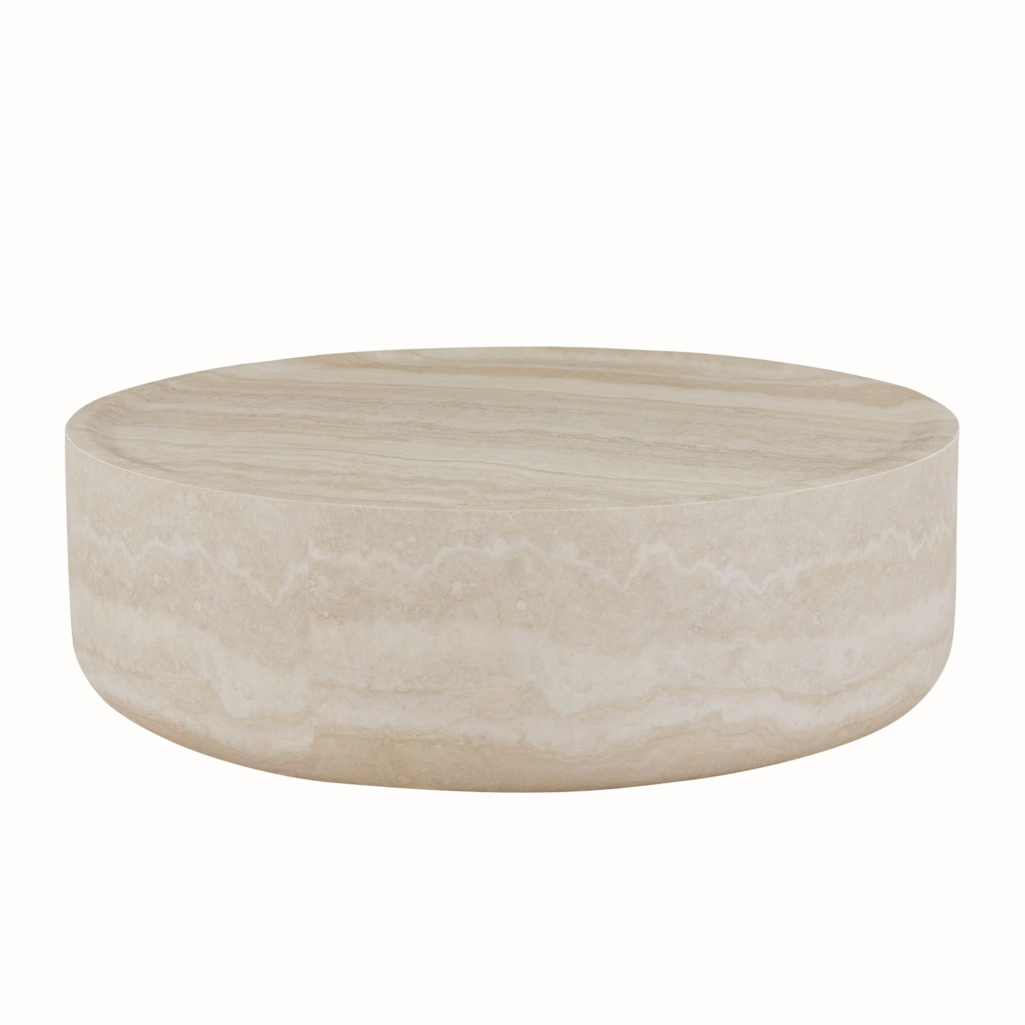 39.37'' Faux MARS Pattern Round Coffee Table