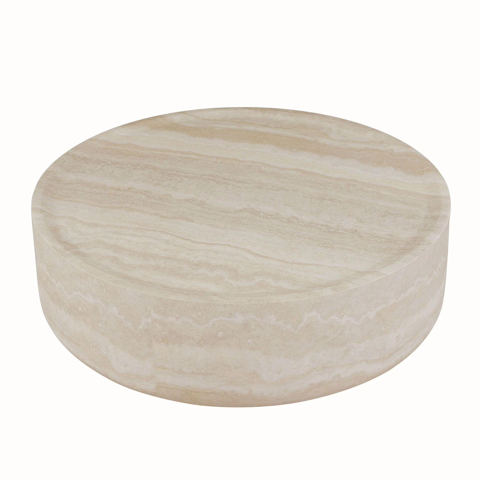 39.37'' Faux MARS Pattern Round Coffee Table - Image 13