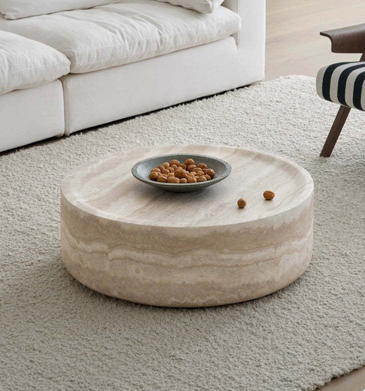 39.37'' Faux MARS Pattern Round Coffee Table - Image 8