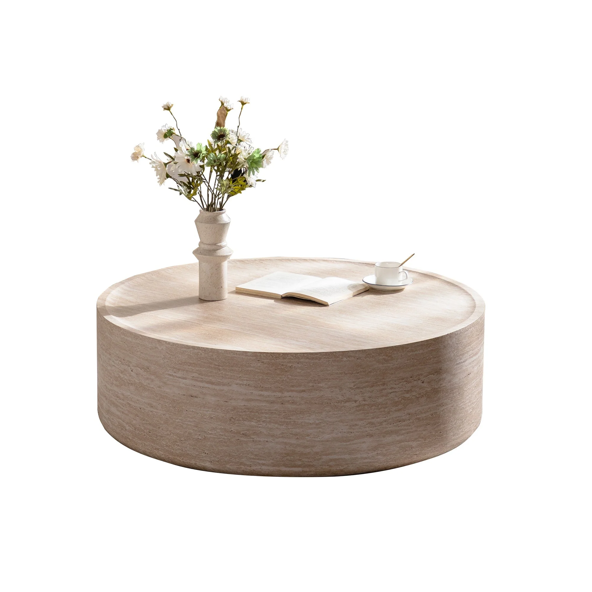 39.37" Round Coffee Table with Mars Pattern - Image 8
