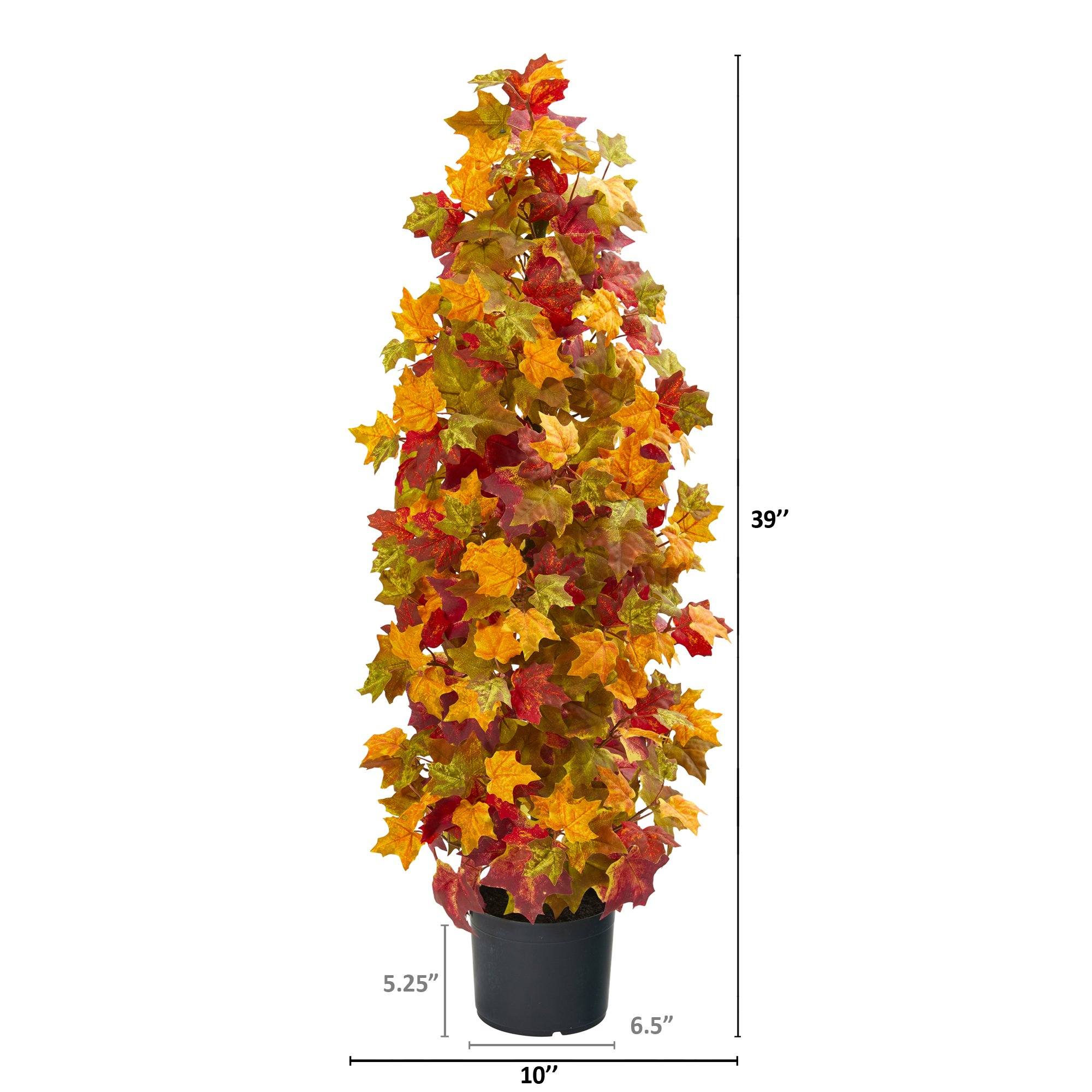 39” Autumn Maple Artificial Tree - Image 3