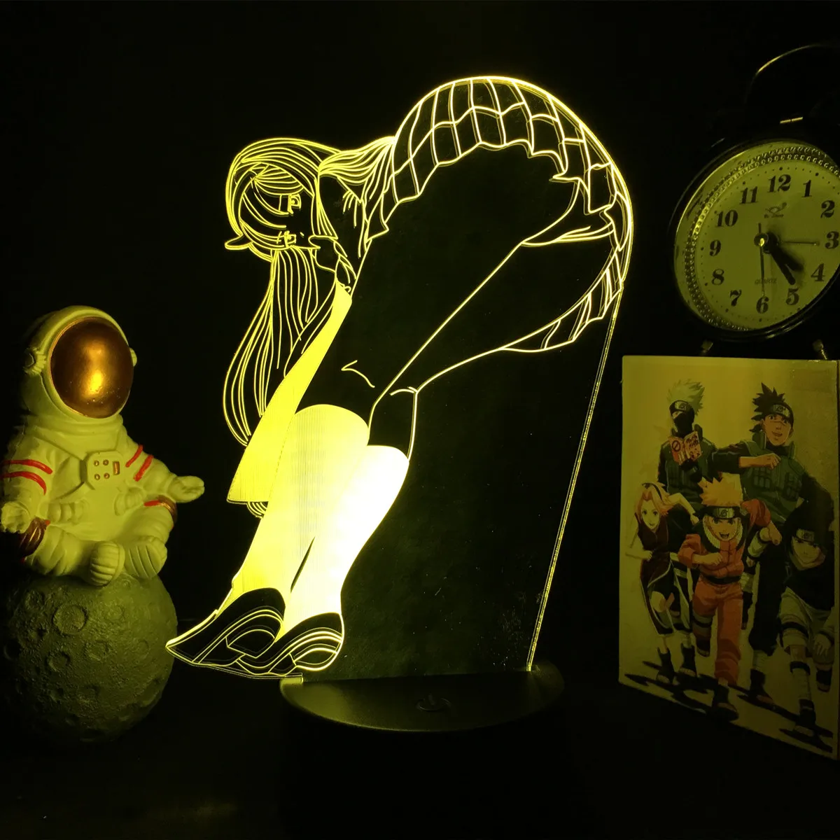 3D Anime Girl LED Night Light 16 Color Illusion Bedside Bedroom Table Lamp - Image 10