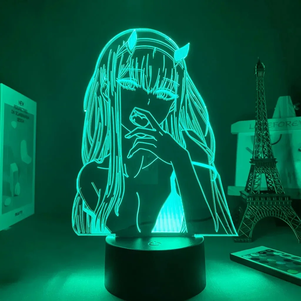 3D Anime Girl LED Night Light 16 Color Illusion Bedside Bedroom Table Lamp - Image 7