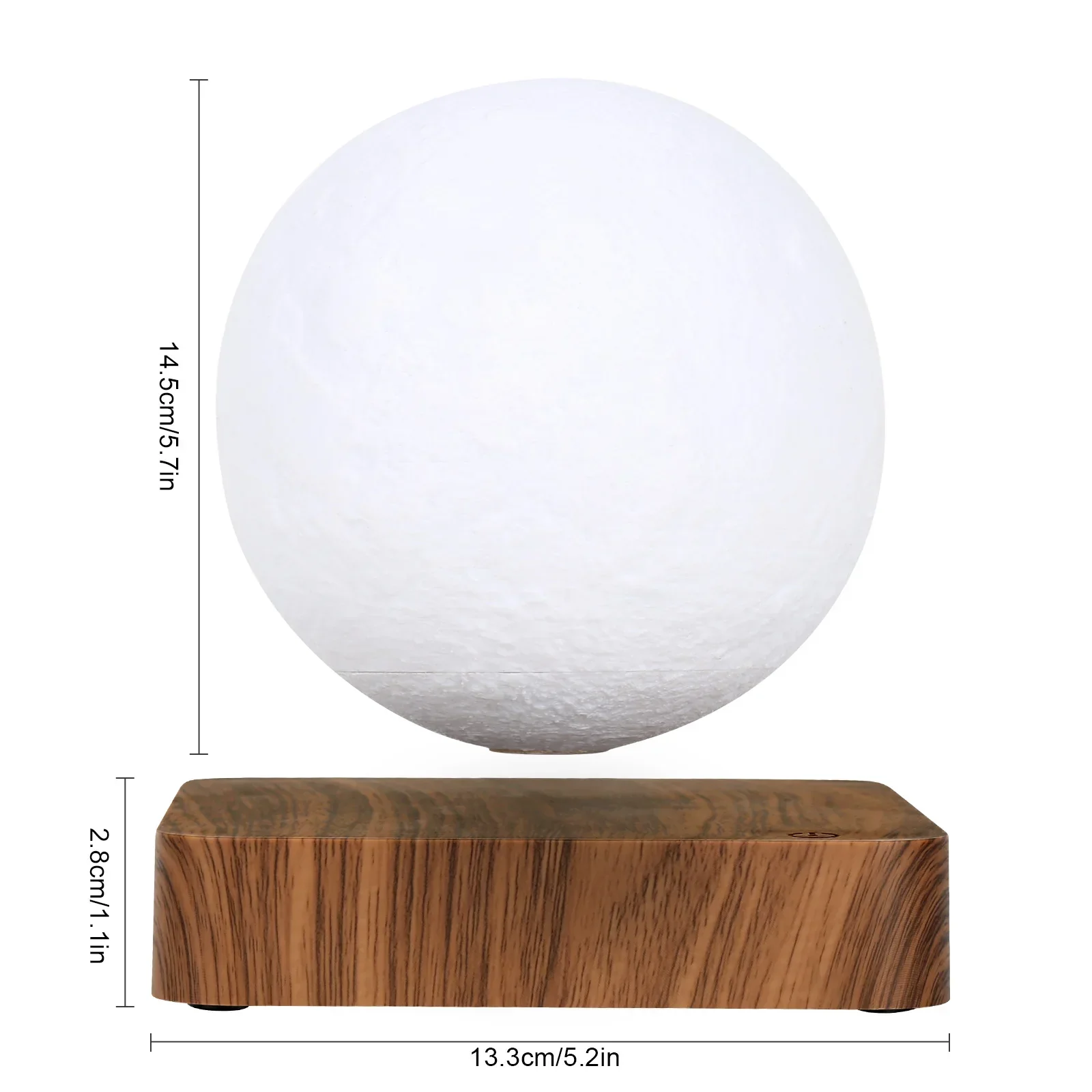 3D Floating Moon Lamp Magnetic Levitating LED Night Light Rotating Desk Decor - Image 3
