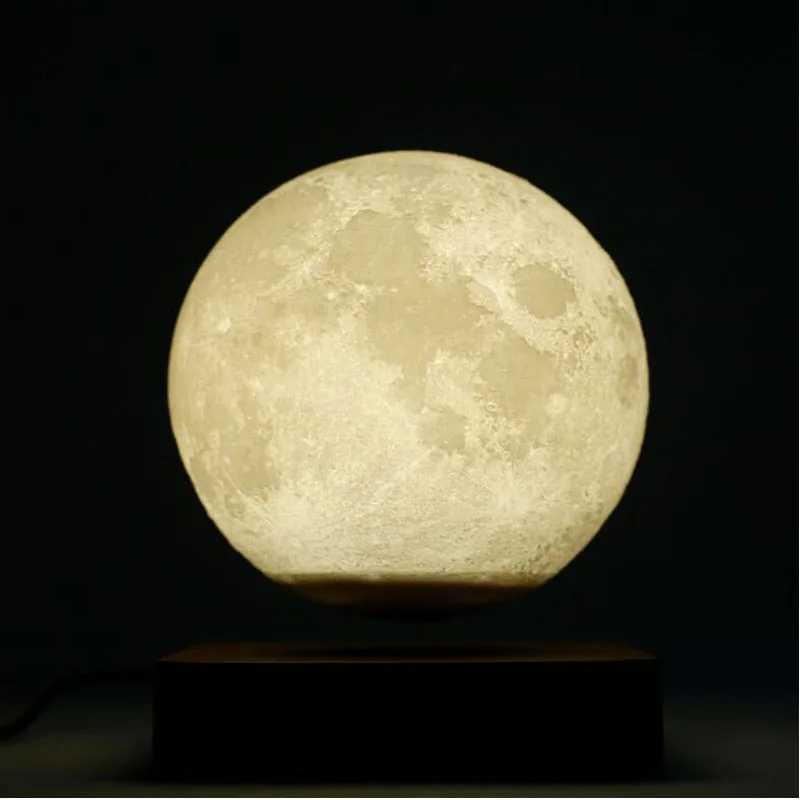 3D Floating Moon Lamp Magnetic Levitating LED Night Light Rotating Desk Decor - Image 6