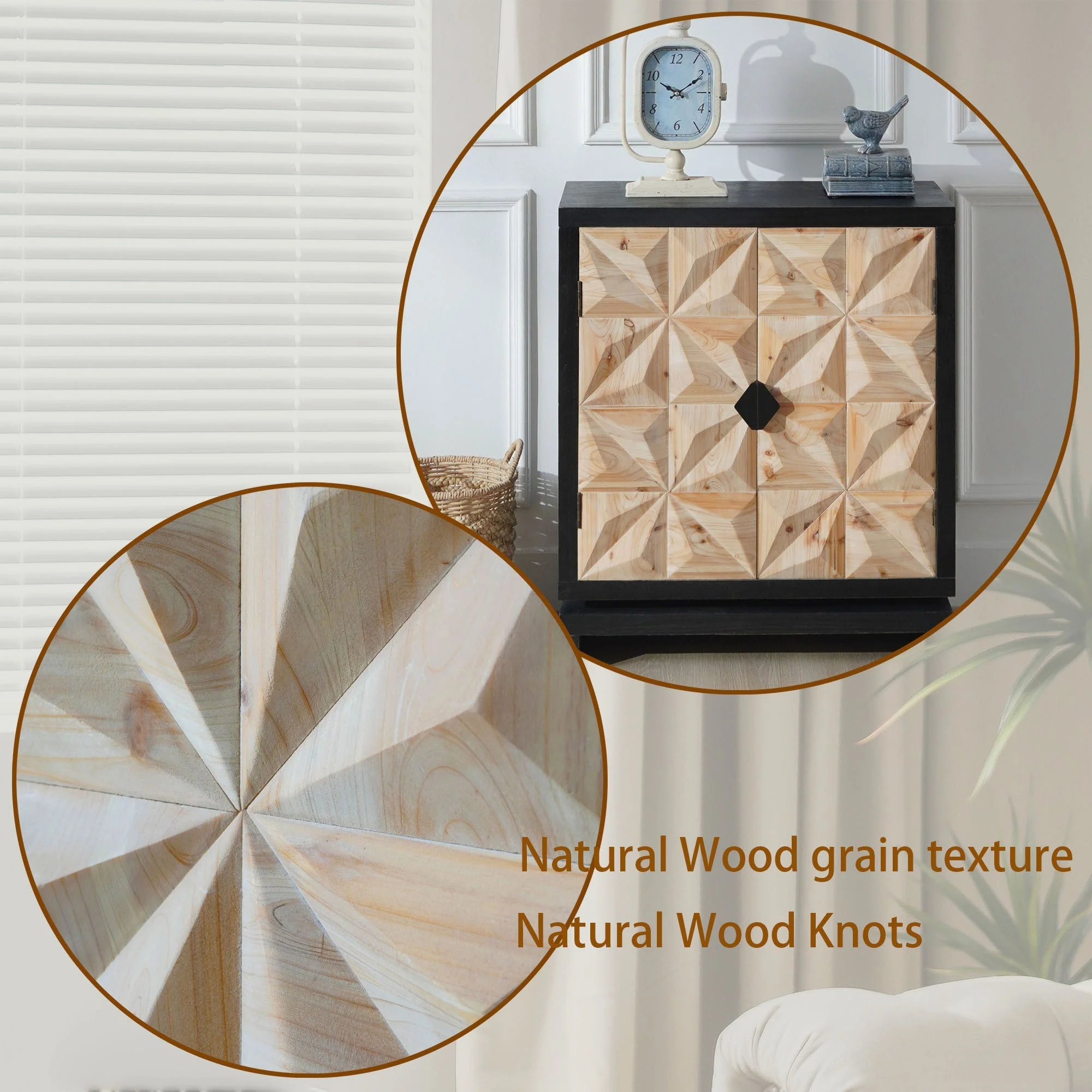 3D Geometric Double-Door Cabinet - Image 10
