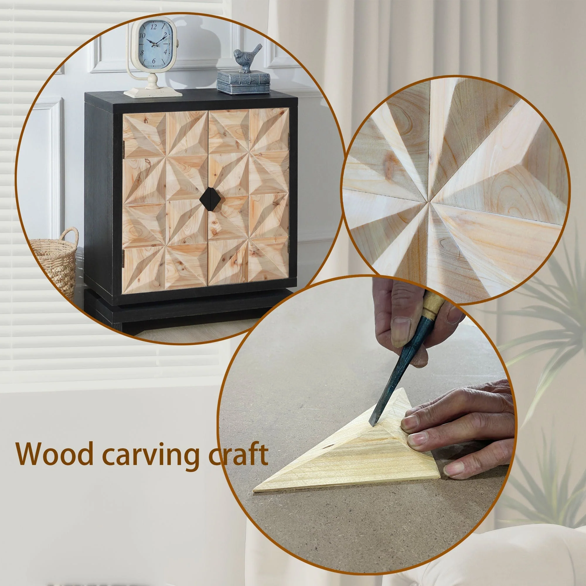 3D Geometric Double-Door Cabinet - Image 11