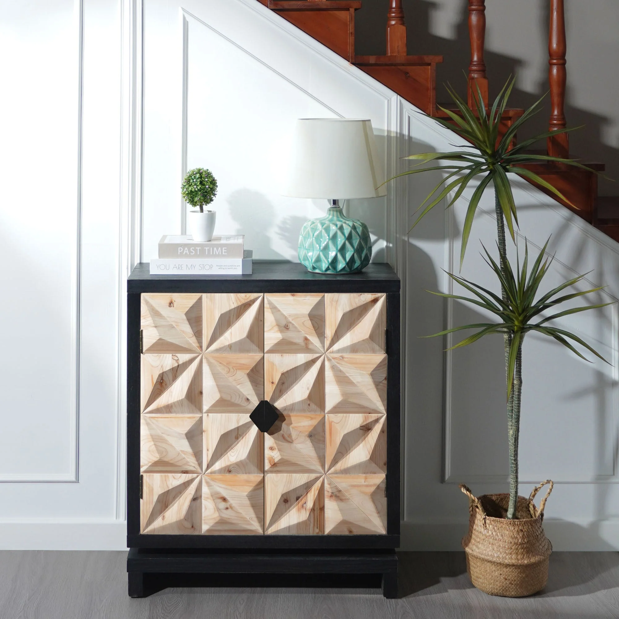 3D Geometric Double-Door Cabinet - Image 5