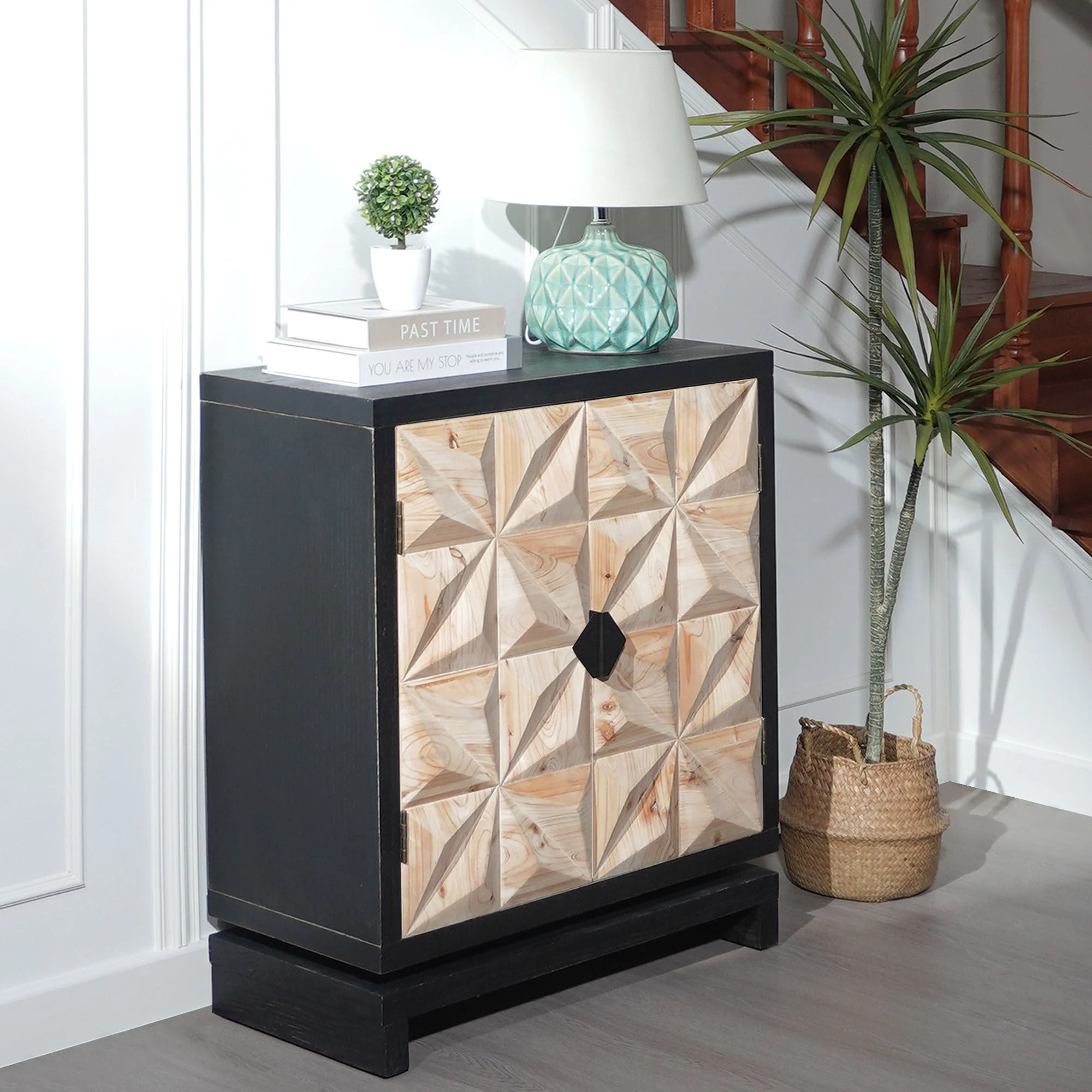 3D Geometric Double-Door Cabinet - Image 6