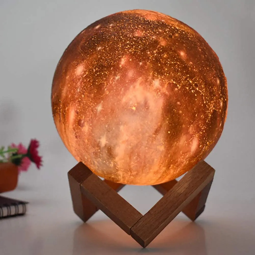 3D Moon Lamp Galaxy Night Light 16 Color Touch Remote LED Kids Bedroom - Image 3
