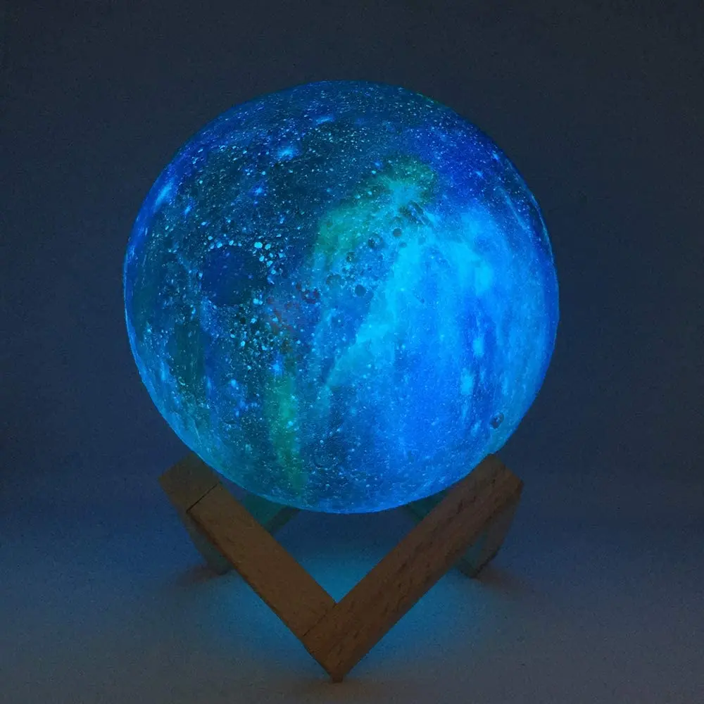 3D Moon Lamp Galaxy Night Light 16 Color Touch Remote LED Kids Bedroom - Image 6