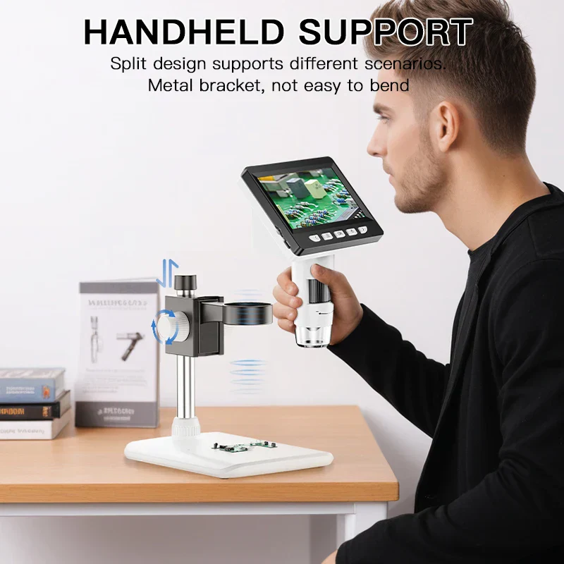4.3 Inch IPS USB Digital Microscope 1000X Coin Soldering Repair Camera - Image 5