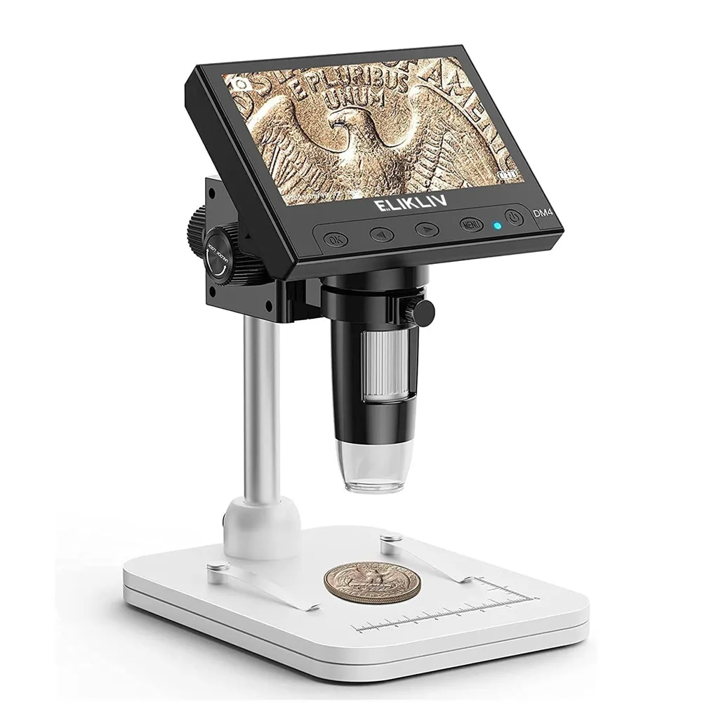 4.3 Inch LCD Digital Microscope 1000X Coin Repair Camera with LED for PC - Image 2