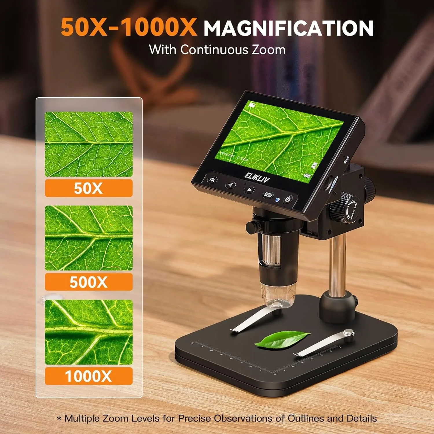 4.3 Inch LCD Digital Microscope 1000X Coin Repair Camera with LED for PC - Image 5