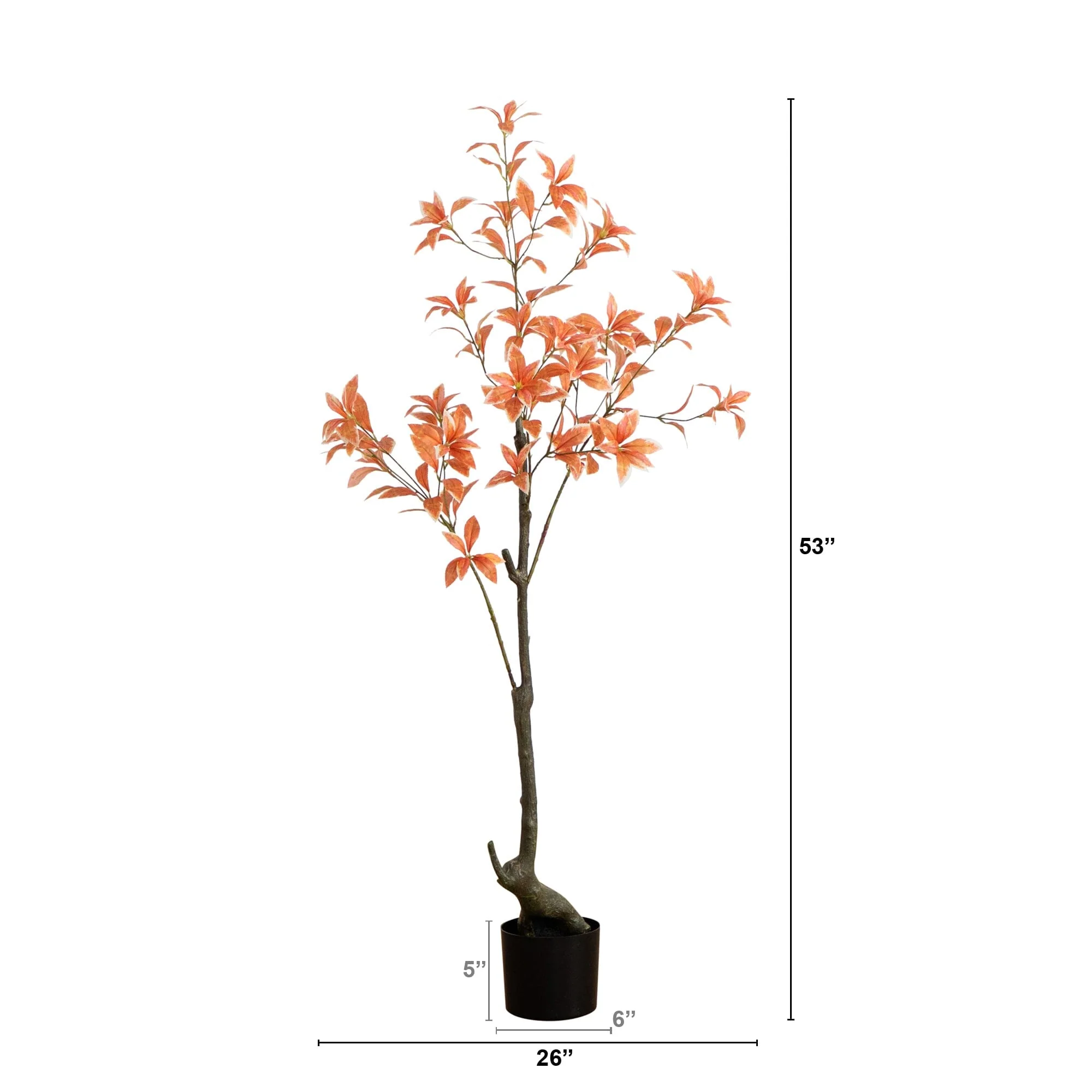 4.5' Autumn Pieris Artificial Fall Tree - Image 6