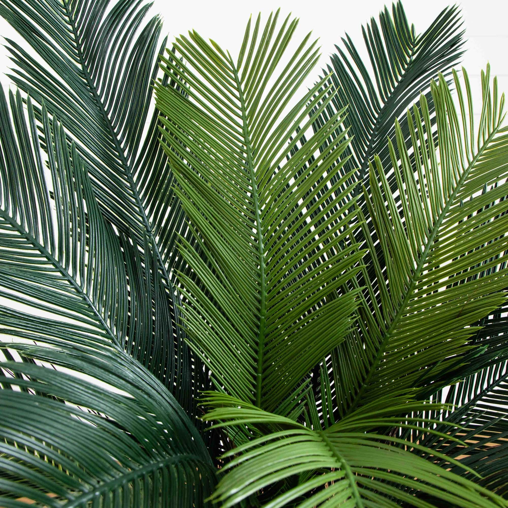 4.5’ Cycas Artificial Tree in Oval Planter (Indoor/Outdoor) - Image 2