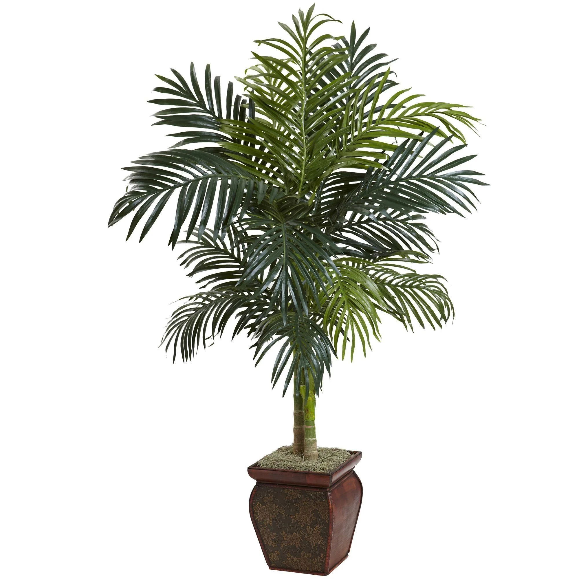 4.5’ Golden Cane Palm w/Decorative Container - Image 7