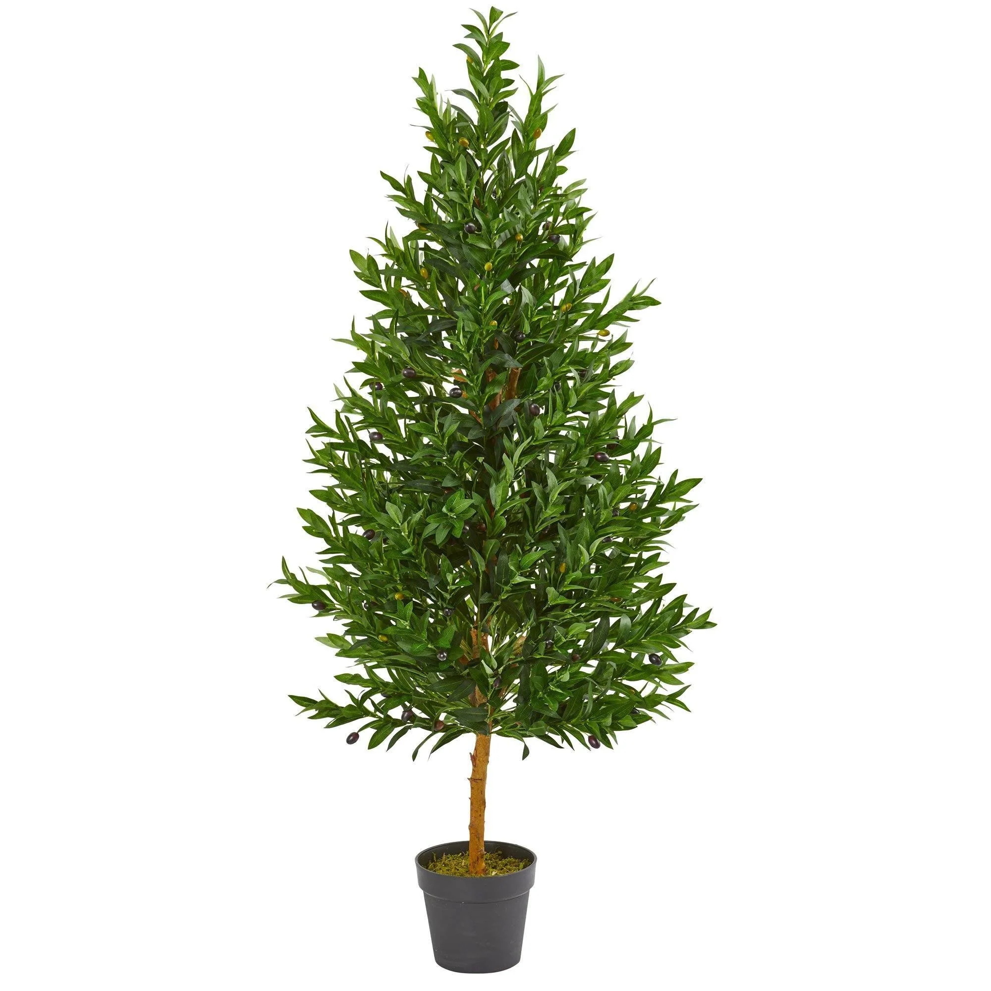 4.5’ Olive Cone Topiary Artificial Tree UV Resistant (Indoor/Outdoor) - Image 4