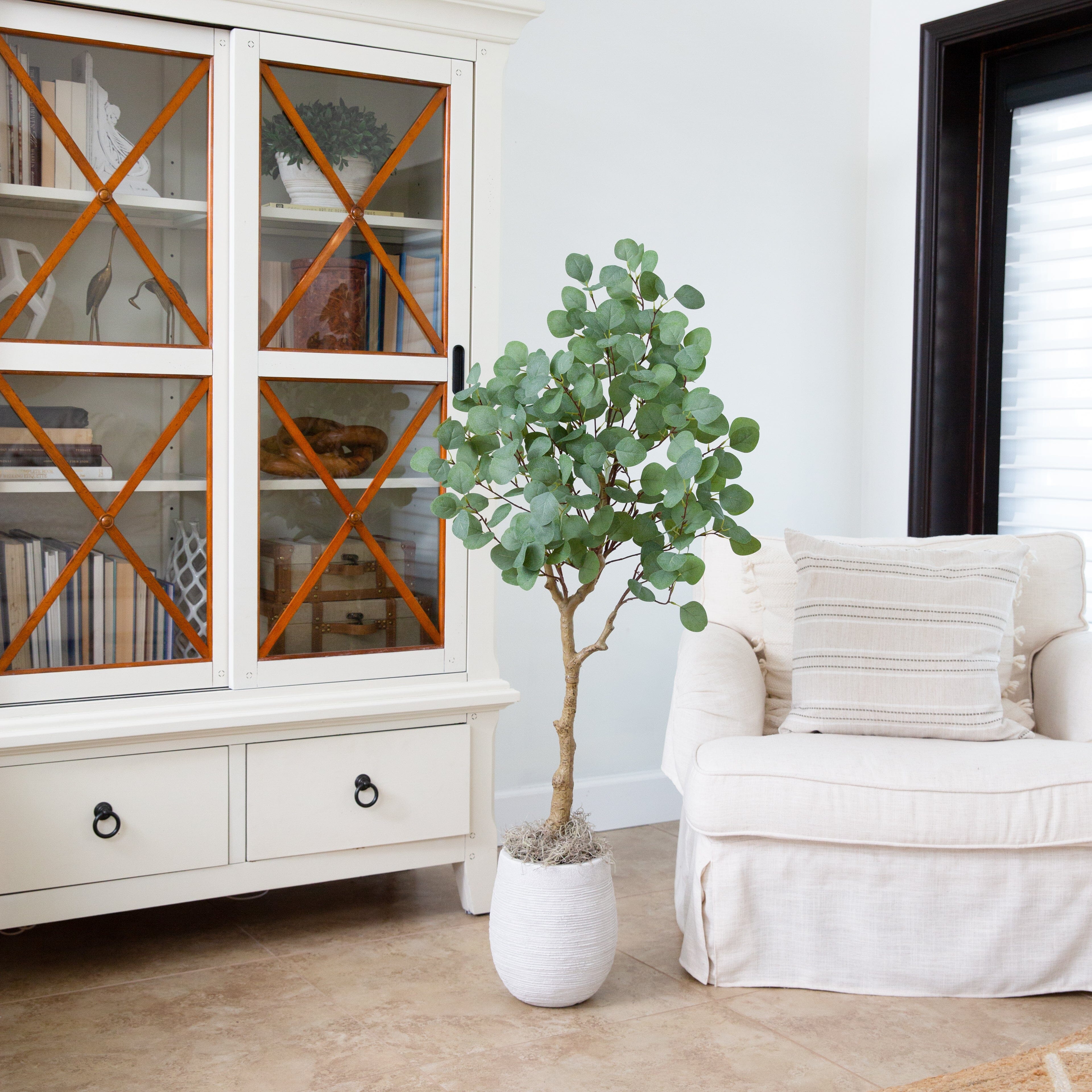 4’ Artificial Eucalyptus Tree - Image 3