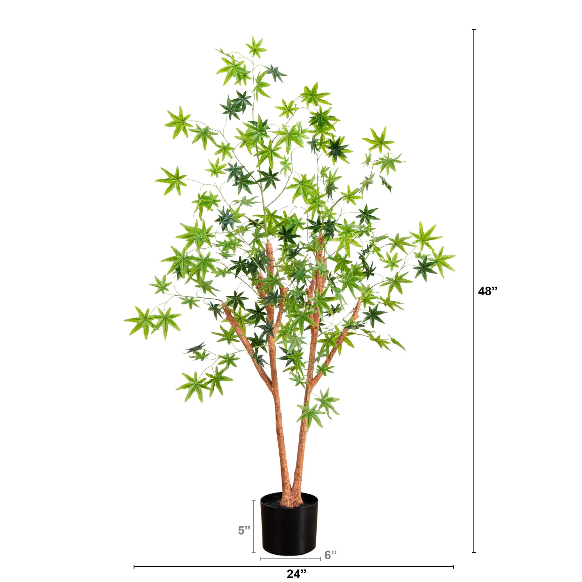 4’ Artificial Maple Tree - Image 5
