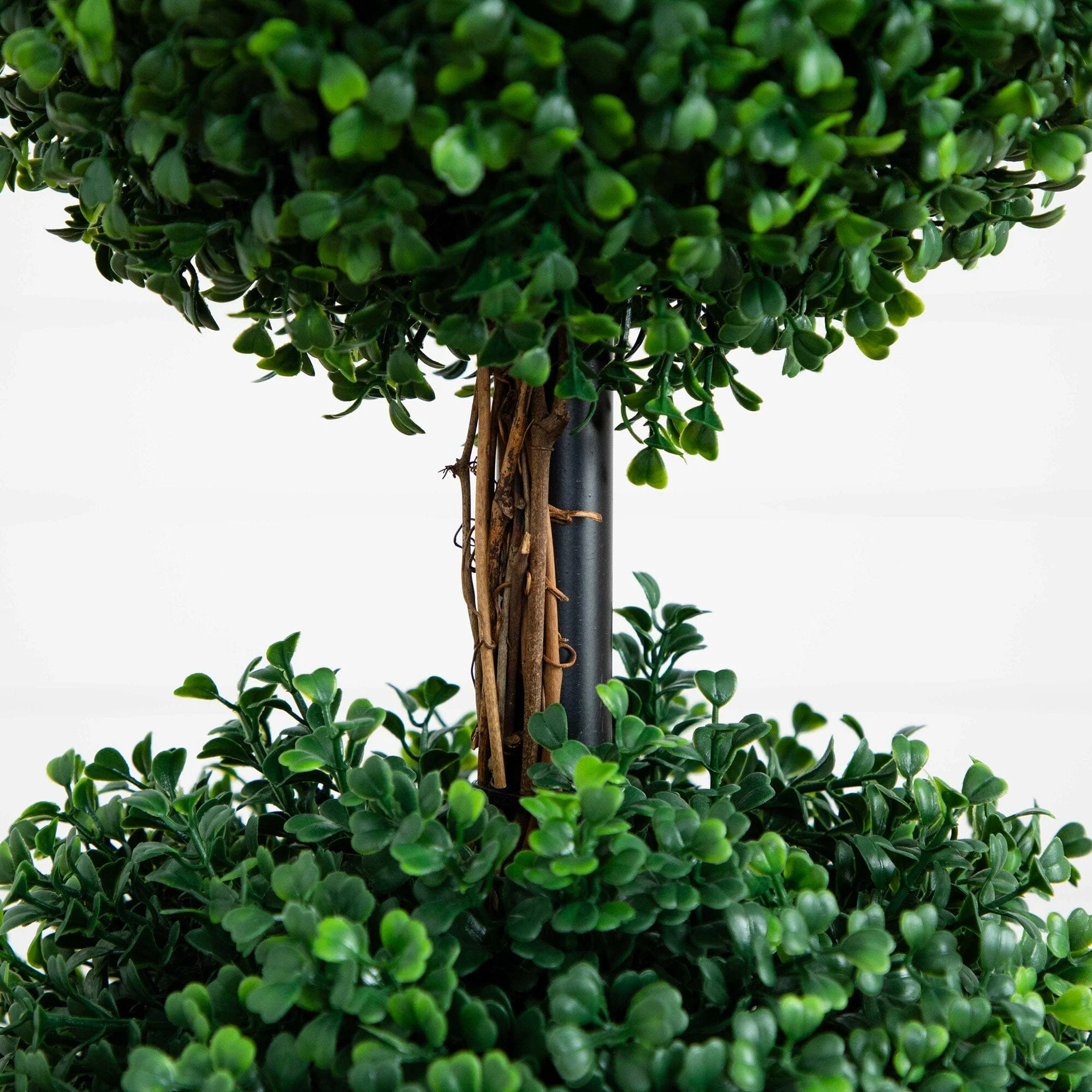 4’ Artificial Triple Ball Boxwood Topiary Tree (Indoor/Outdoor) - Image 4