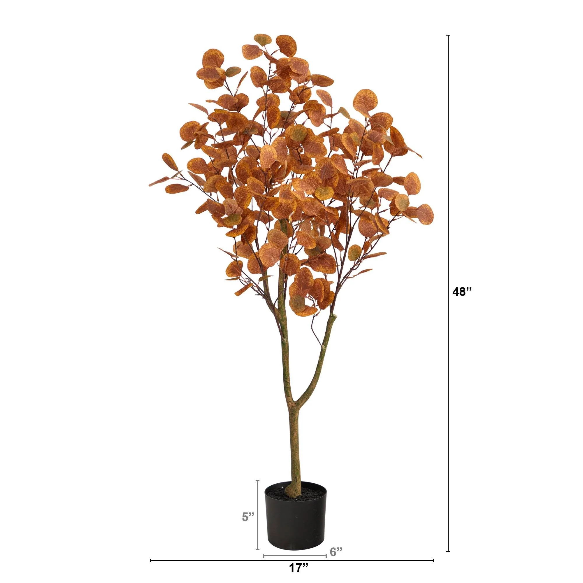 4’ Autumn Eucalyptus Artificial Tree - Image 4