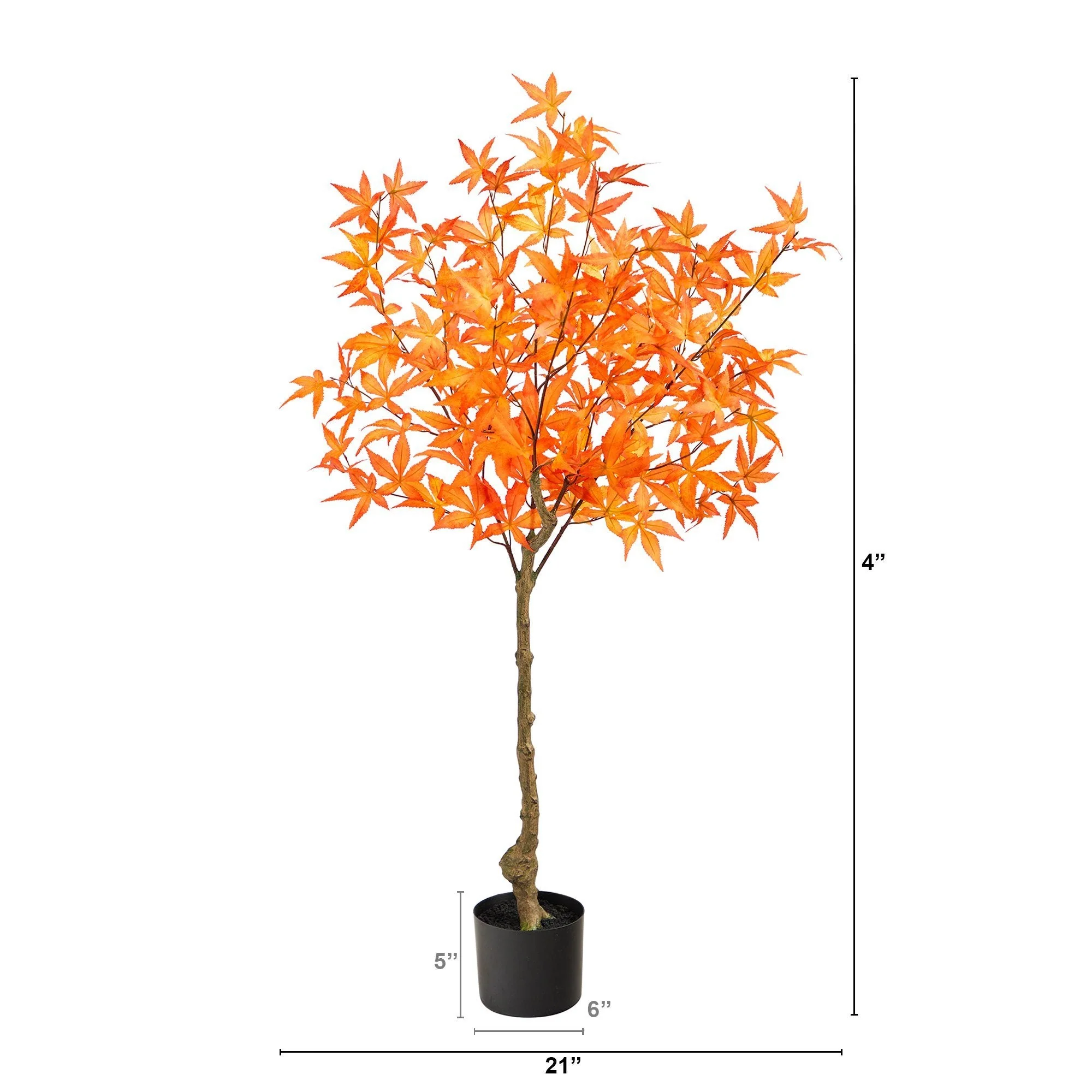 4' Autumn Maple Artificial Tree - Image 6