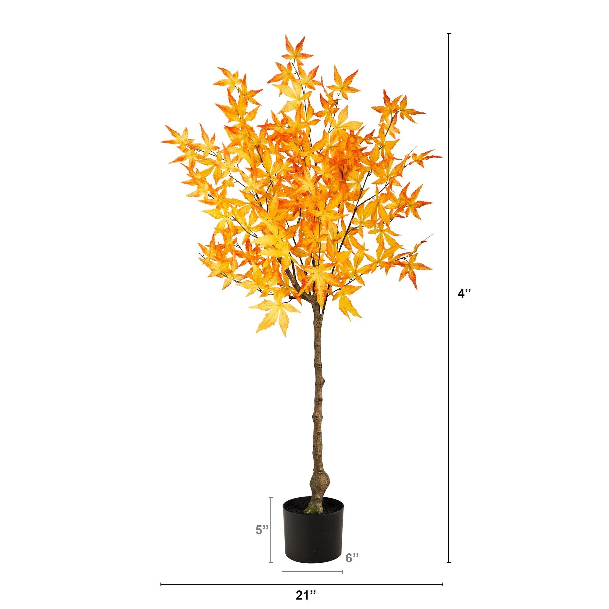 4' Autumn Maple Artificial Tree - Image 7