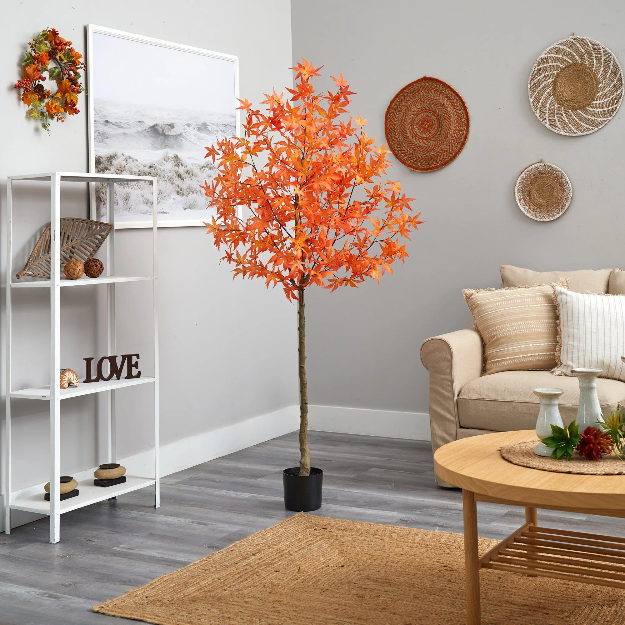 4' Autumn Maple Artificial Tree - Image 8