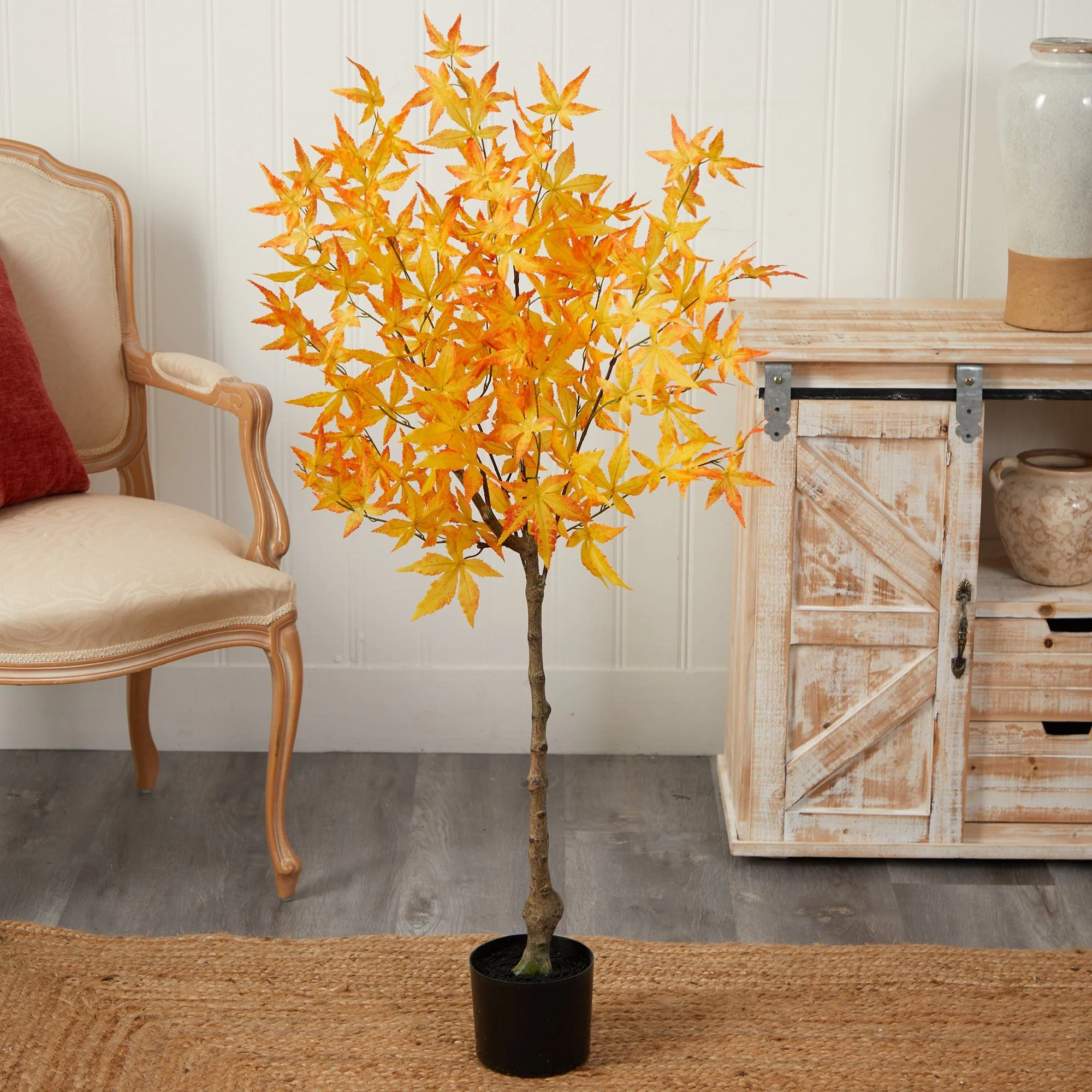 4' Autumn Maple Artificial Tree - Image 9