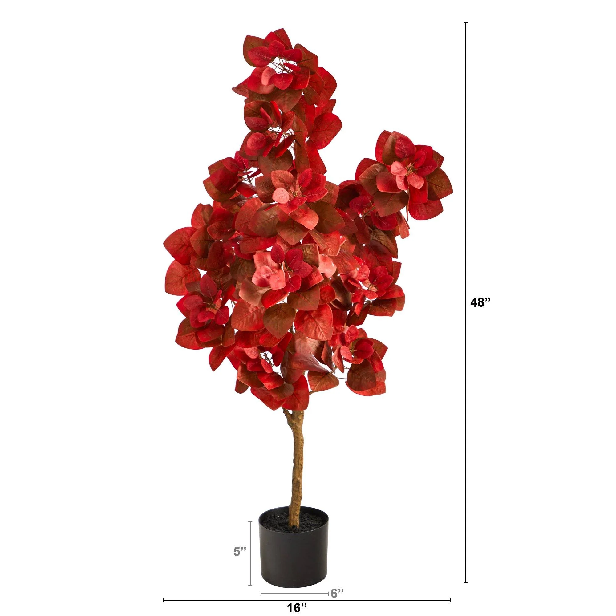 4’ Autumn Pomegranate Artificial Tree - Image 3