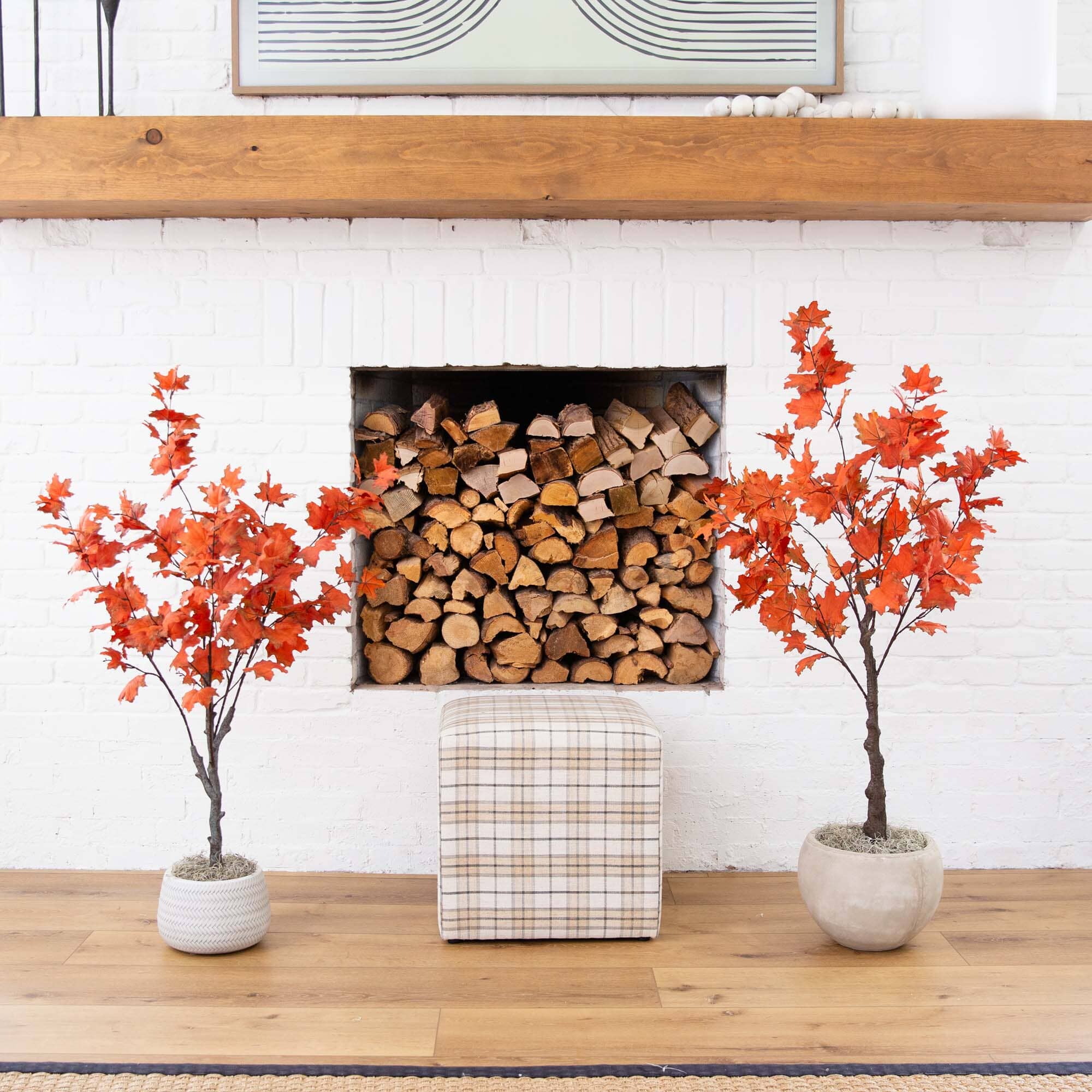 4’ Autumn Smoky Maple Artificial Fall Tree - Image 4