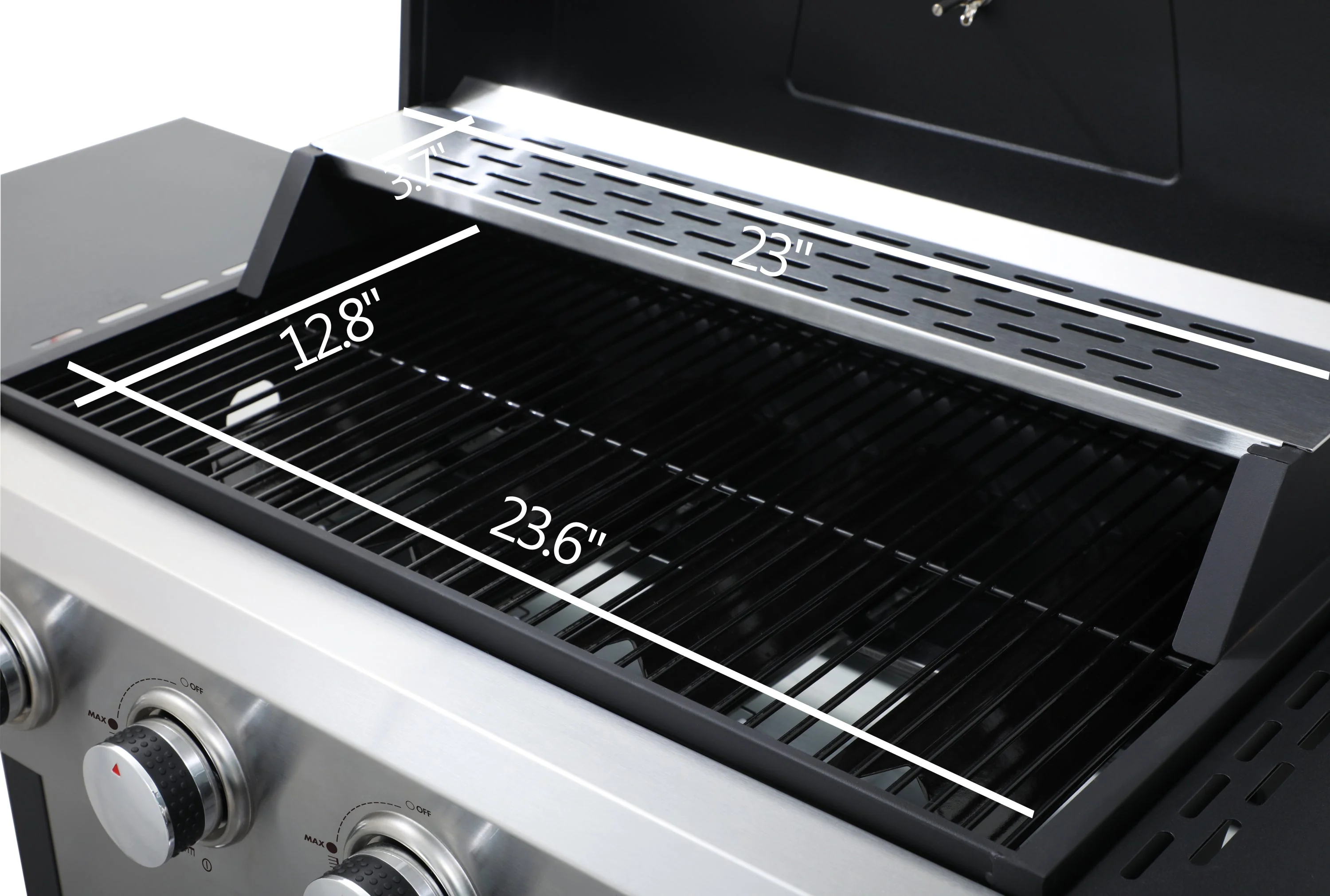 4-Burner Propane Gas BBQ Grill with Stainless Steel and Enamel Grids - Image 4
