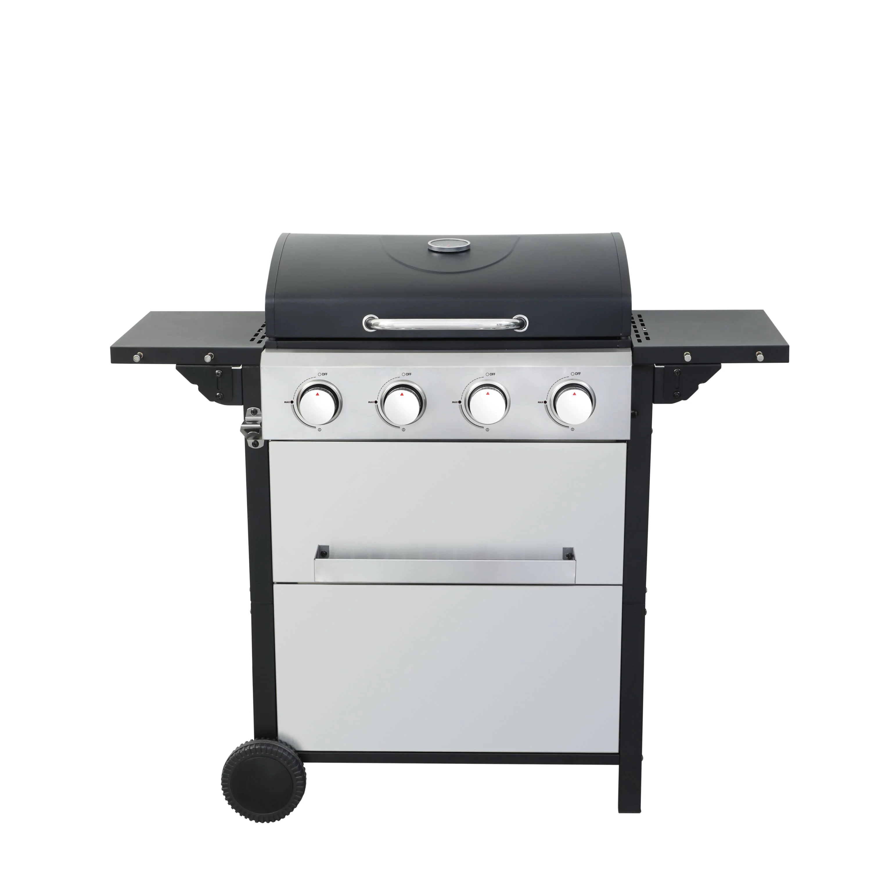 4-Burner Propane Gas BBQ Grill with Stainless Steel and Enamel Grids - Image 5