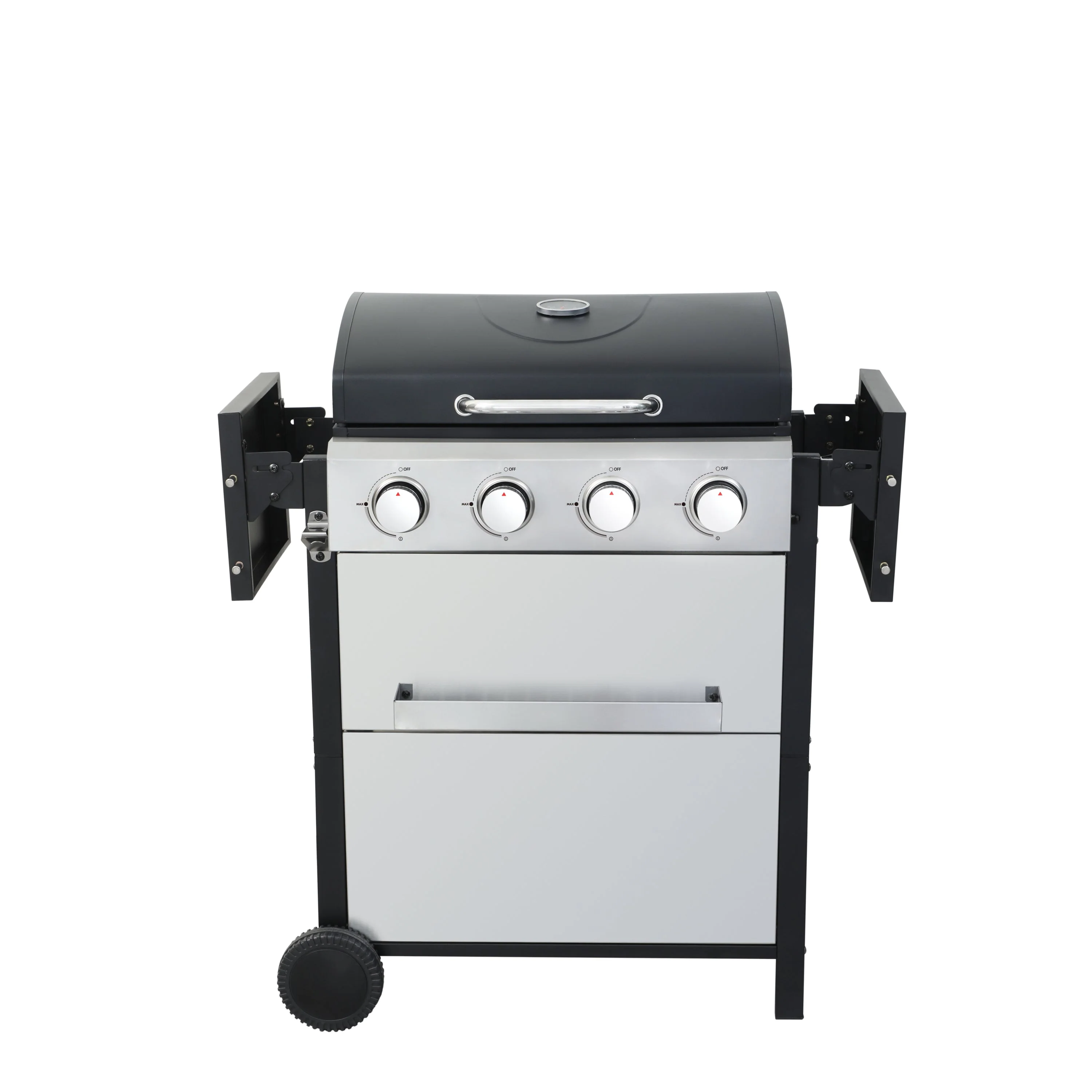 4-Burner Propane Gas BBQ Grill with Stainless Steel and Enamel Grids - Image 6