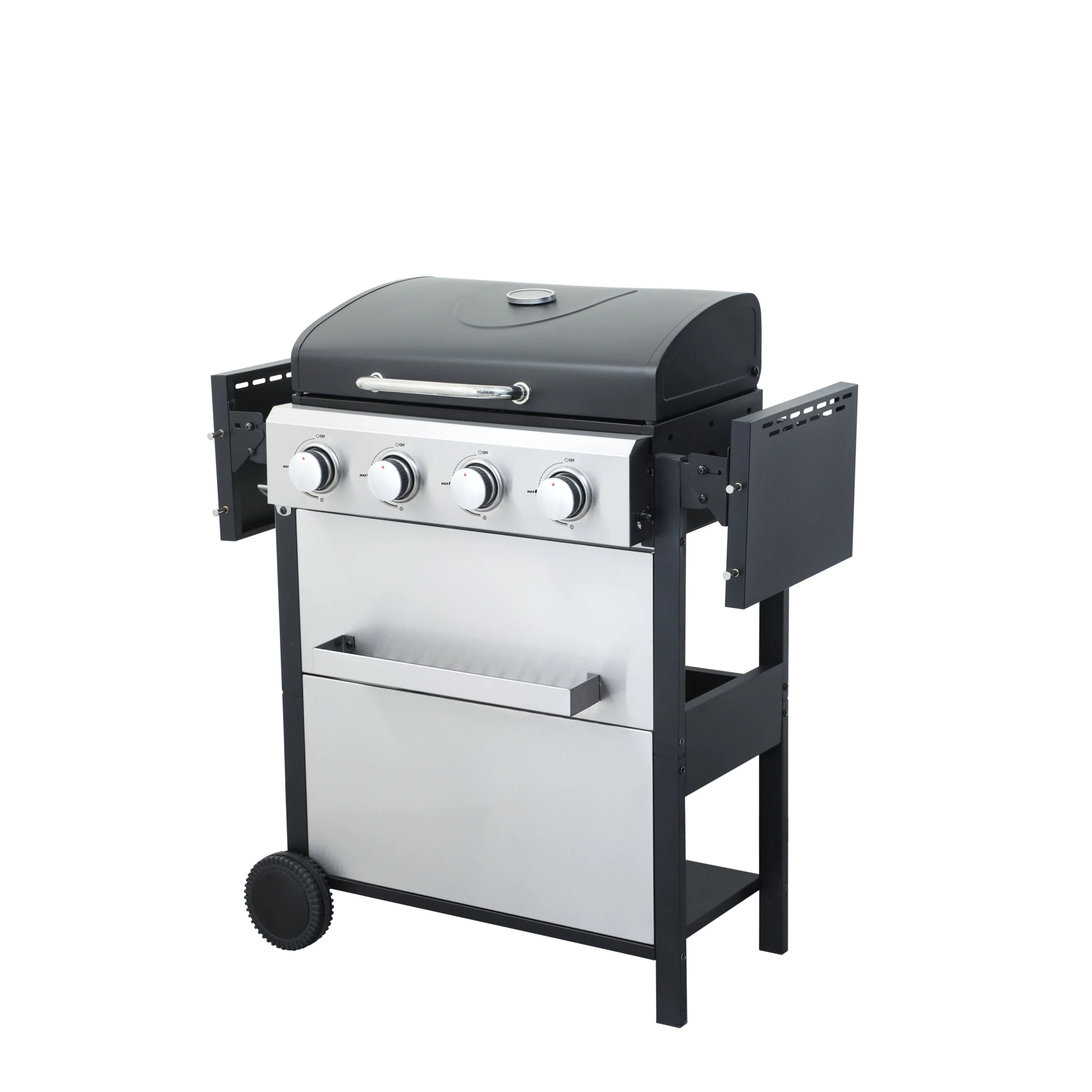 4-Burner Propane Gas BBQ Grill with Stainless Steel and Enamel Grids - Image 7