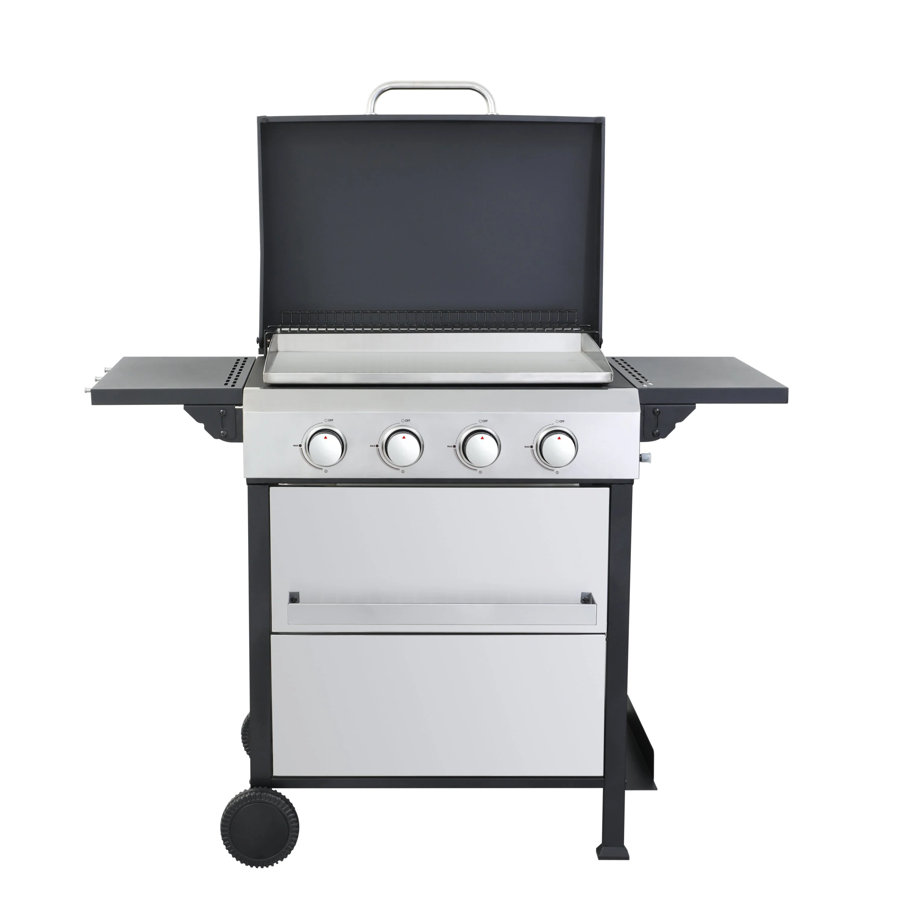 4-Burner Propane Gas BBQ Grill with Stainless Steel Plancha - Image 6
