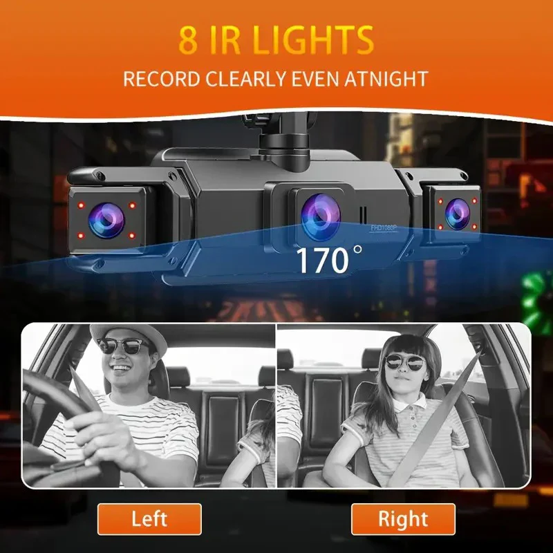 4 Channel 360 Dash Cam Car DVR Front Rear Left Right Camera Parking Monitor - Image 5