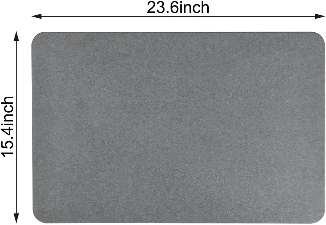 4 Colors! - 24" x 15" Diatomaceous Quick-Drying Stone Bath Mat - Image 13