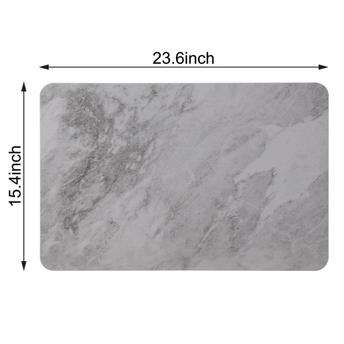 4 Colors! - 24" x 15" Diatomaceous Quick-Drying Stone Bath Mat - Image 26