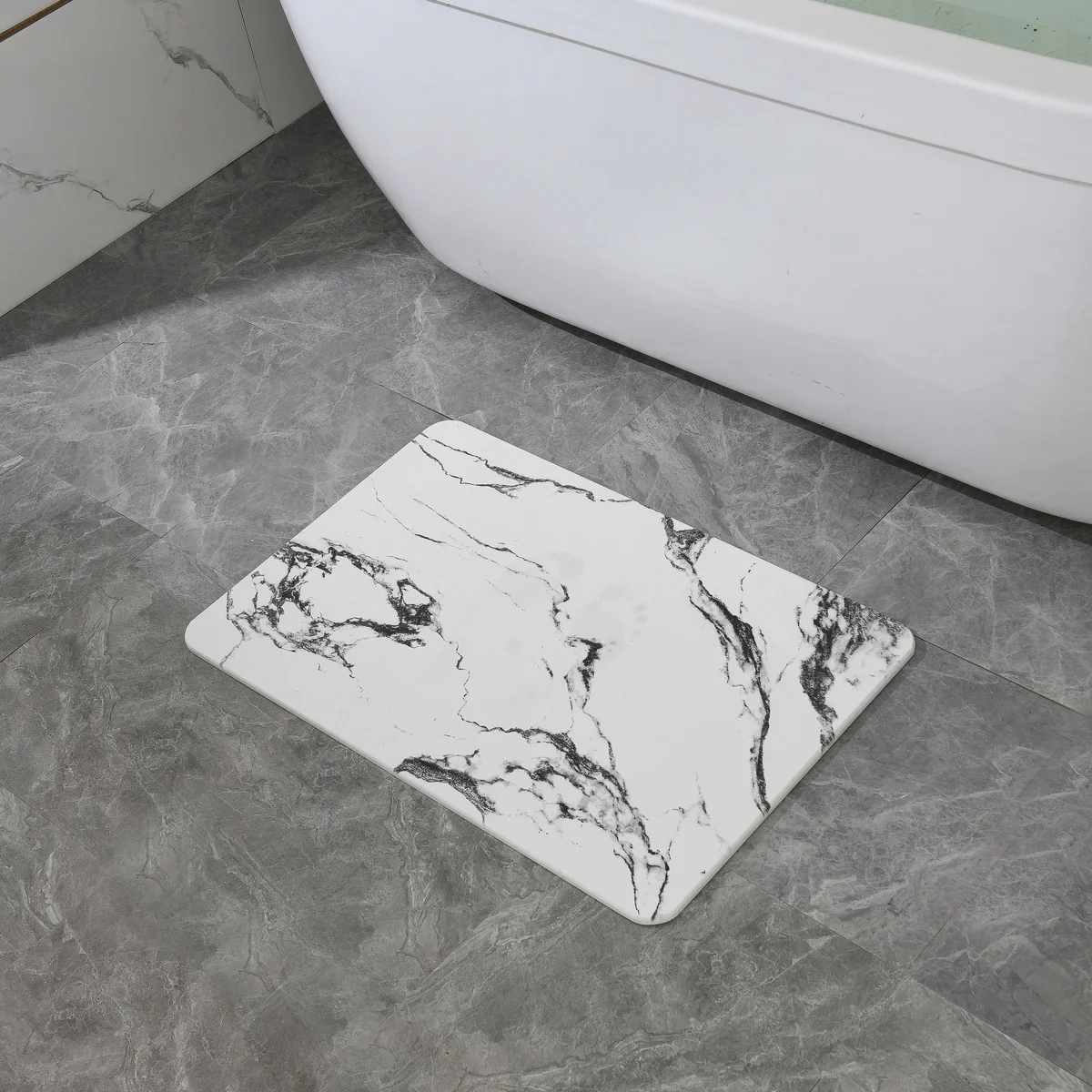 4 Colors! - 24" x 15" Diatomaceous Quick-Drying Stone Bath Mat - Image 34