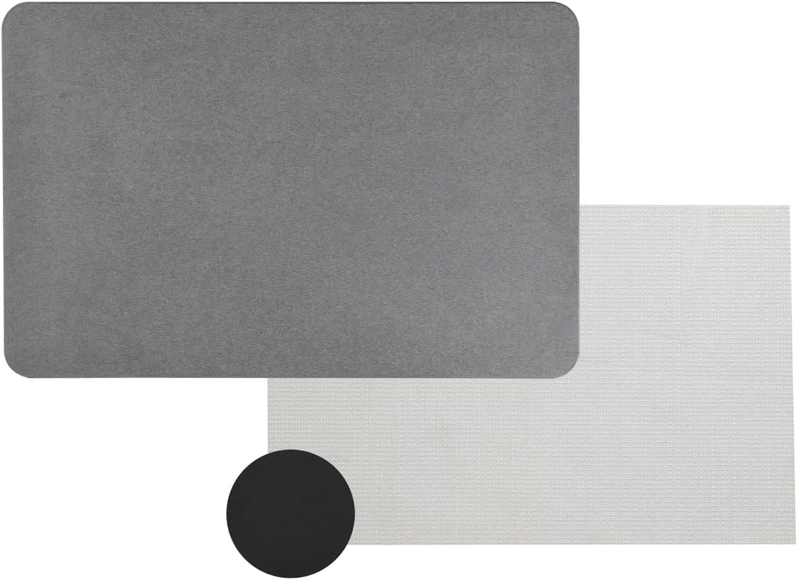4 Colors! - 24" x 15" Diatomaceous Quick-Drying Stone Bath Mat - Image 5