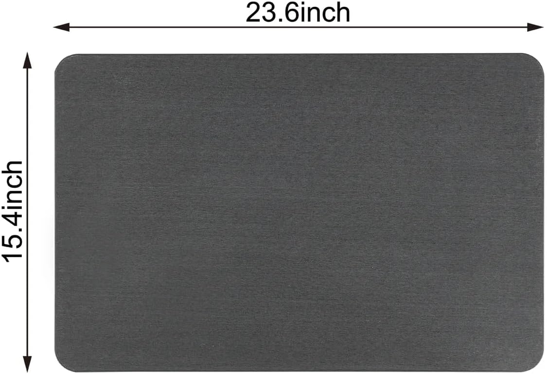 4 Colors! - 24" x 15" Diatomaceous Quick-Drying Stone Bath Mat - Image 6