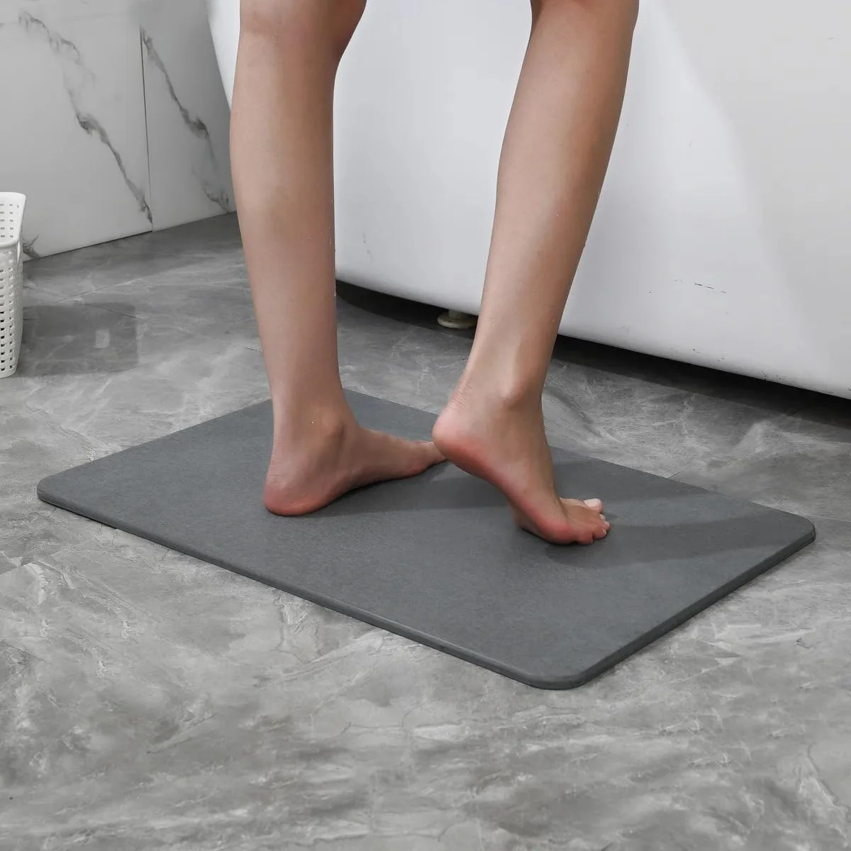 4 Colors! - 24" x 15" Diatomaceous Quick-Drying Stone Bath Mat - Image 9